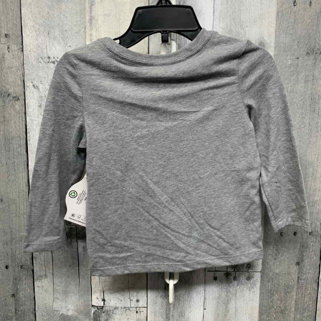 Size 18 Months Gray/Red Holiday Brands Long Sleeve Shirt