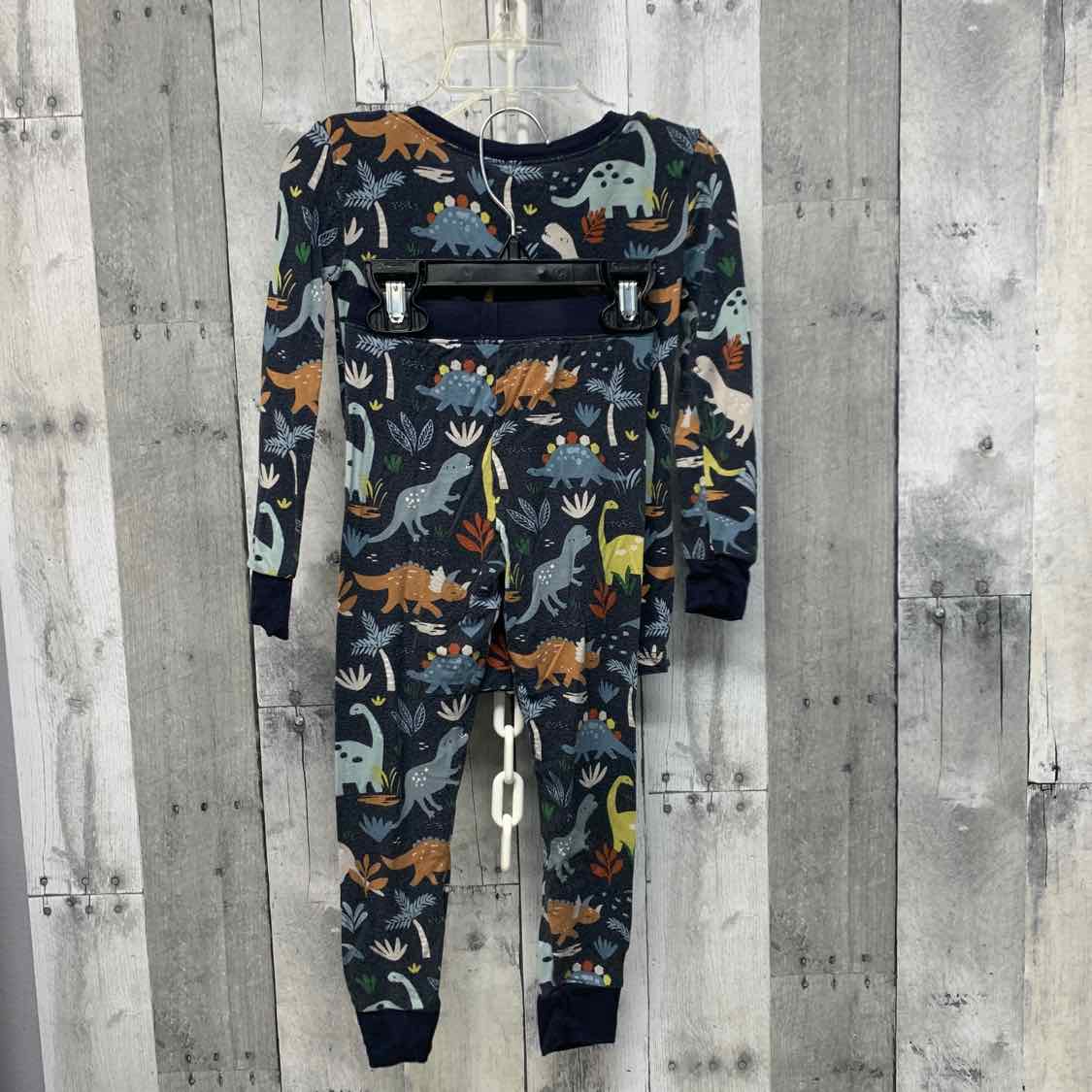 Size 3T Navy Print Little Sleepies 2pc PJs