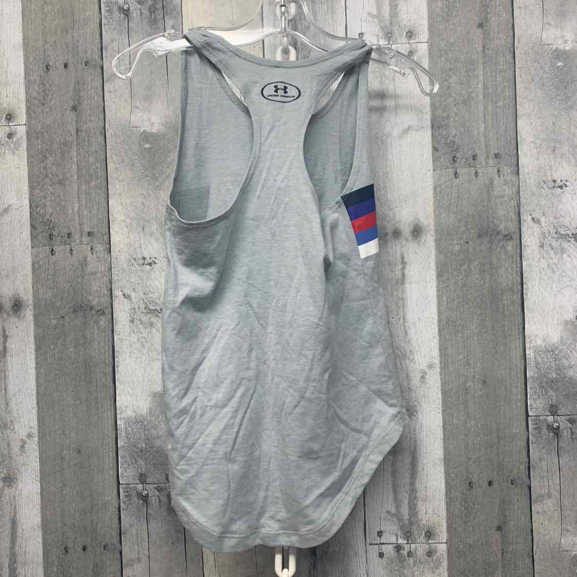 Size XSmall Gray Graphic Sport Brand Tank Top - OodlesCB