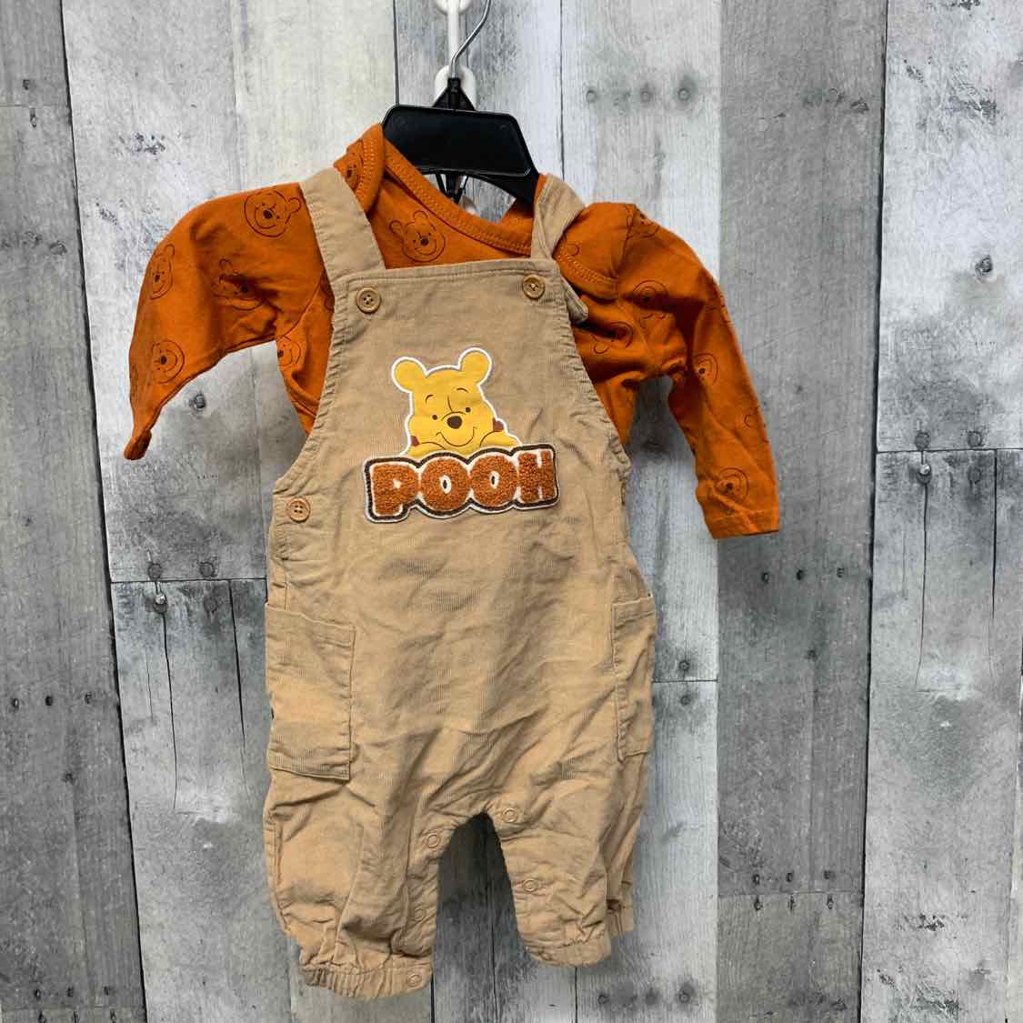 Size 3-6 Months Orange/Brown Disney Shirt/Pants