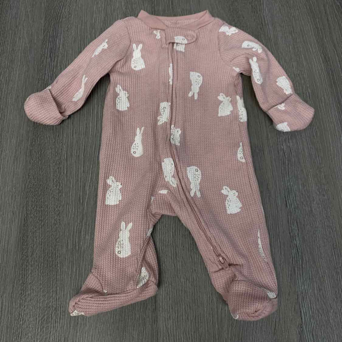Size Preemie Pink Graphic Carter's Footy PJs