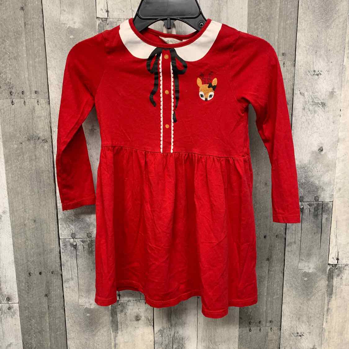 Size 4/6 Red Print H&M LS Dress