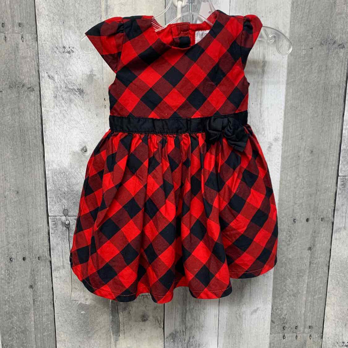Size 6 Months Red/Black Just One You Dress
