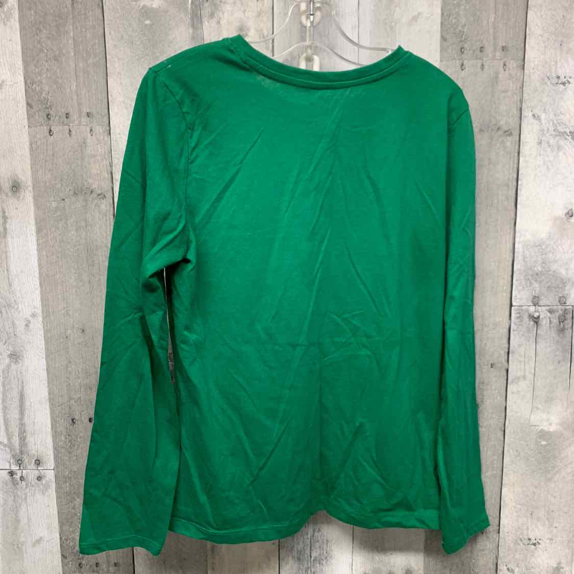 Size 14/16 Green Graphic Holiday Brands Long Sleeve Shirt