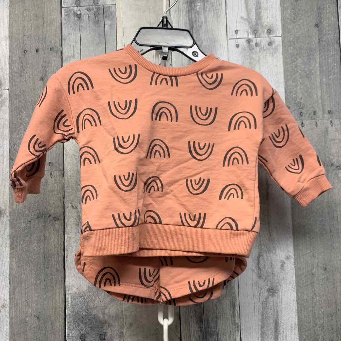Size 6 Months Pink Print B Brand Shirt/Shorts