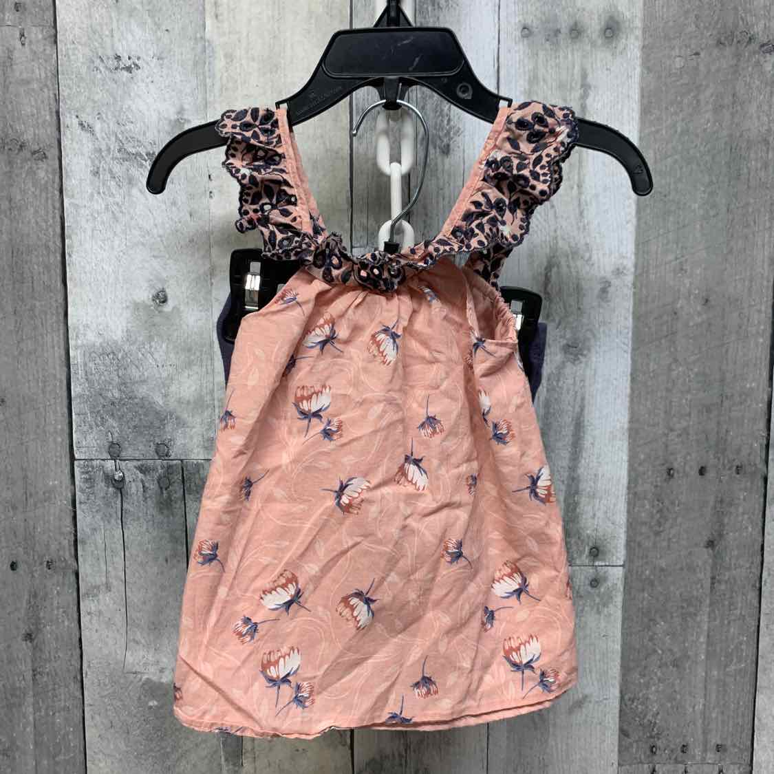 Size 3-6 Months Pink/Navy B Brand Shirt/Shorts