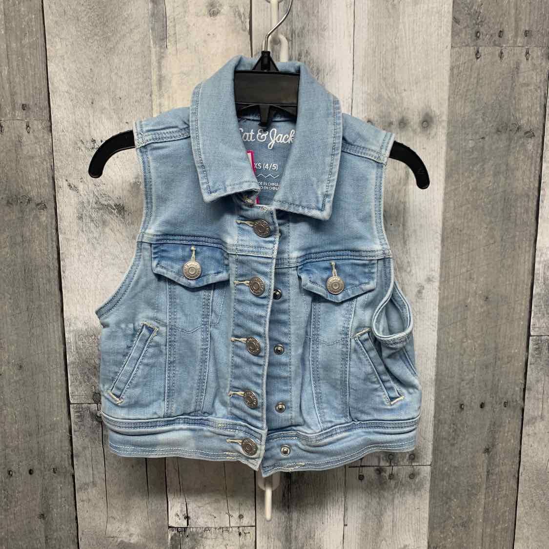Size 4/5 Denim Cat & Jack Vest - Outer