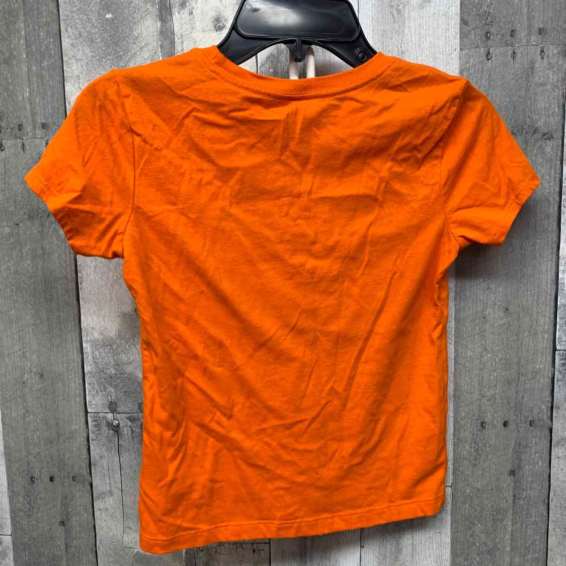 Size 7/8 Orange Graphic Holiday Brands T Shirt