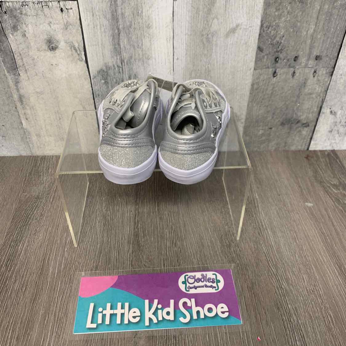 Size 5 Silver/White B Brand Sneakers