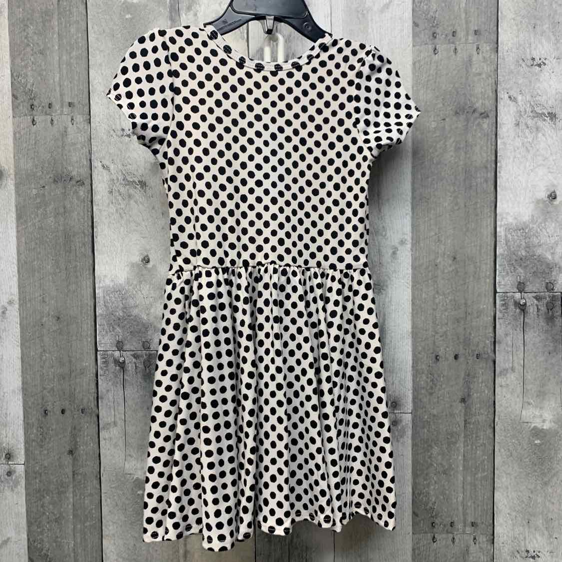 Size 2T White/Black Dot Dot Smile Dress