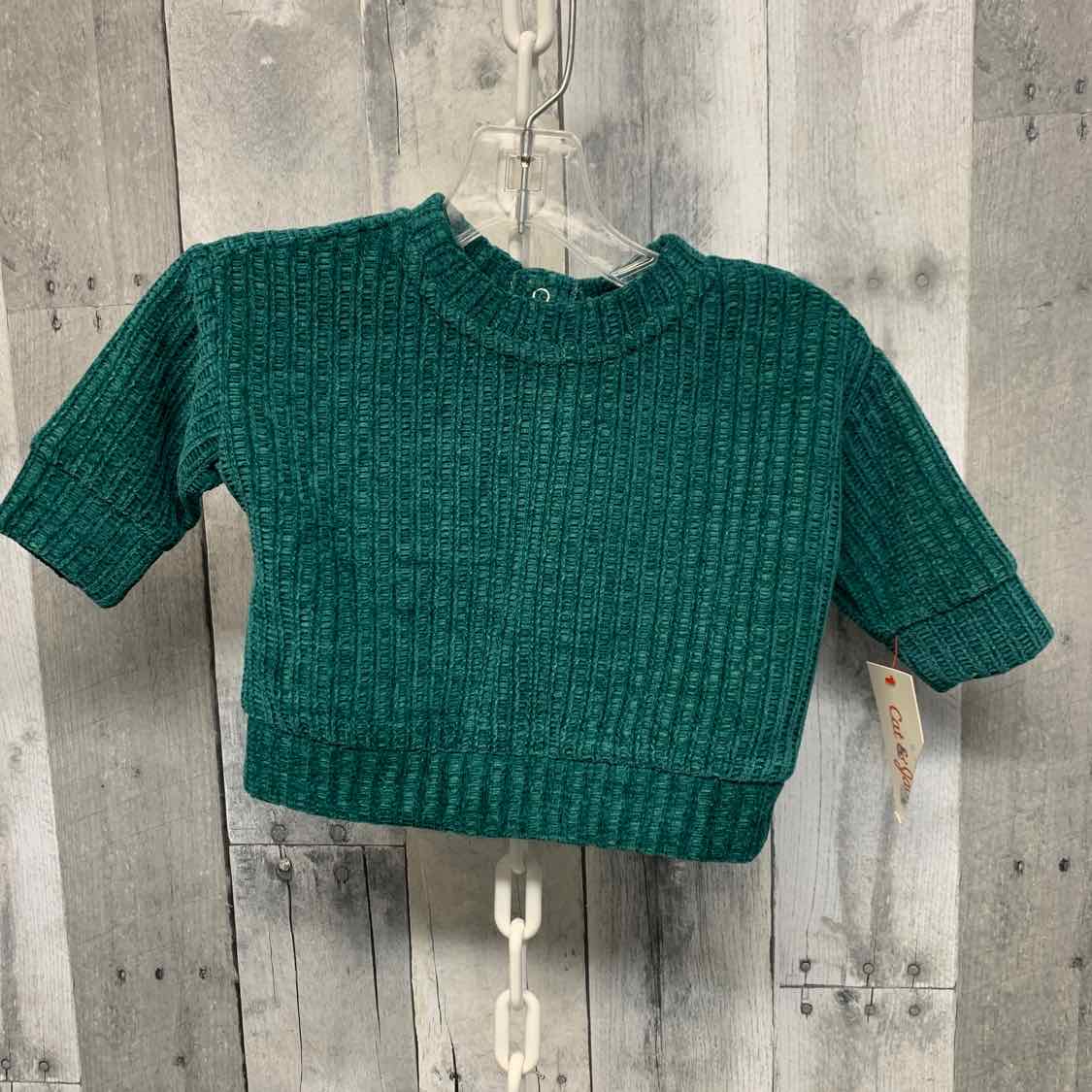 Size 0-3 Months Green Cat & Jack Sweater