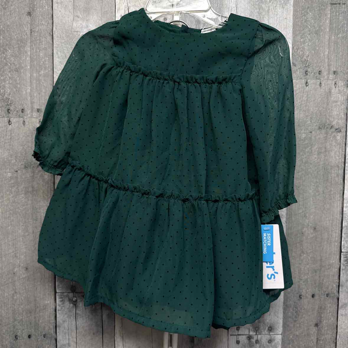Size 9 Months Green/Black Carter's 2pc Dress