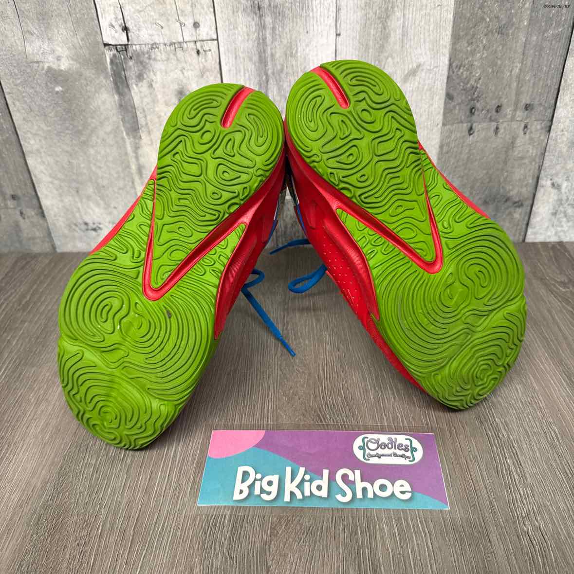 Size 5 Red/Blue Sport Brand Sneakers