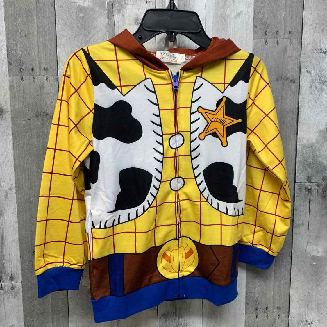 Size 7/8 Yellow/Blue Presley Couture Light Jacket