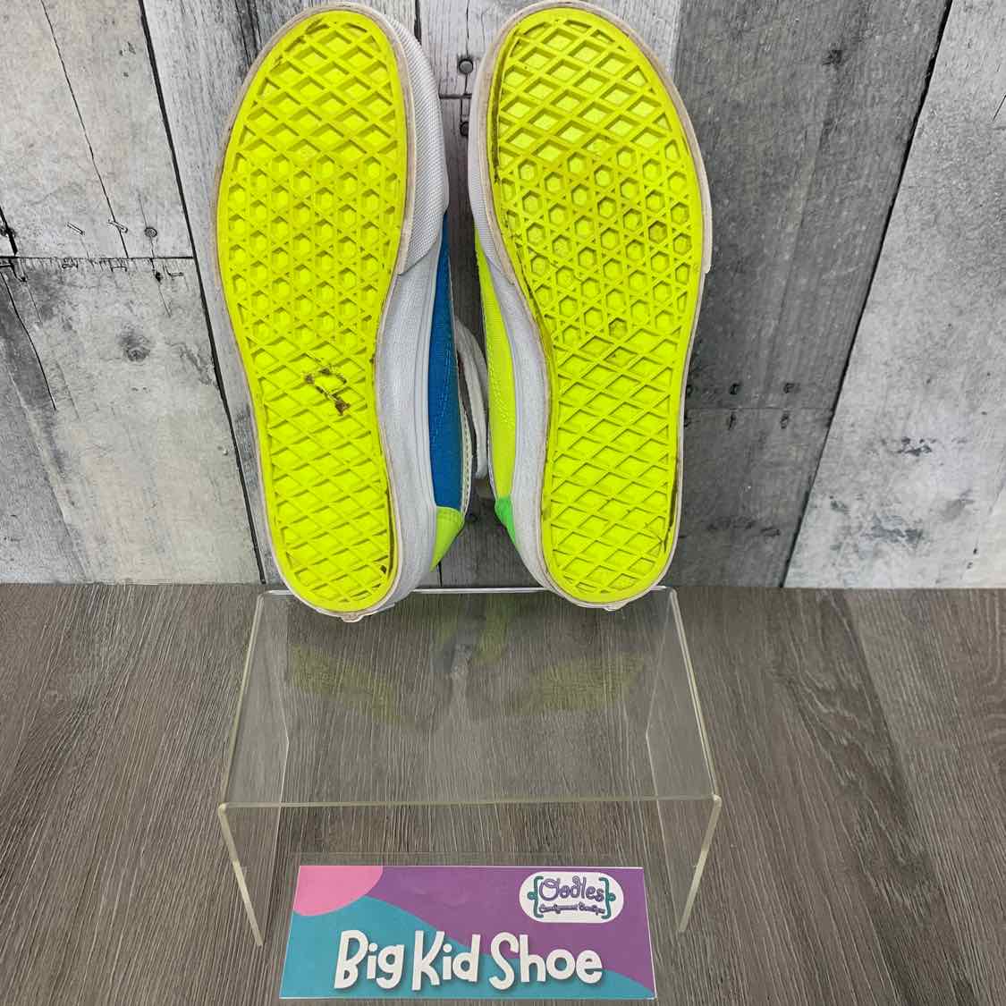 Size 3 Green/Pink Vans Sneakers
