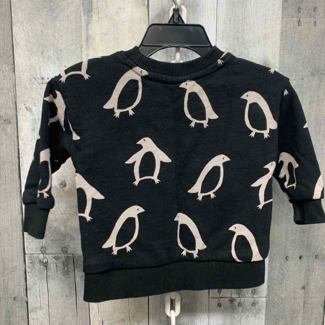 Size 12-18 Months Black Print Hanna Andersson Long Sleeve Shirt