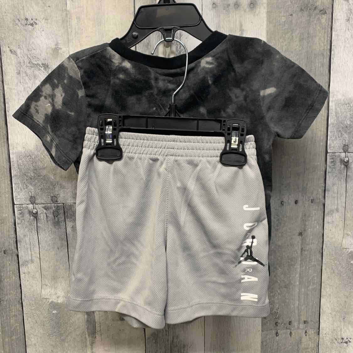 Size 24 Months Gray/Black Sport Brand Shirt/Shorts