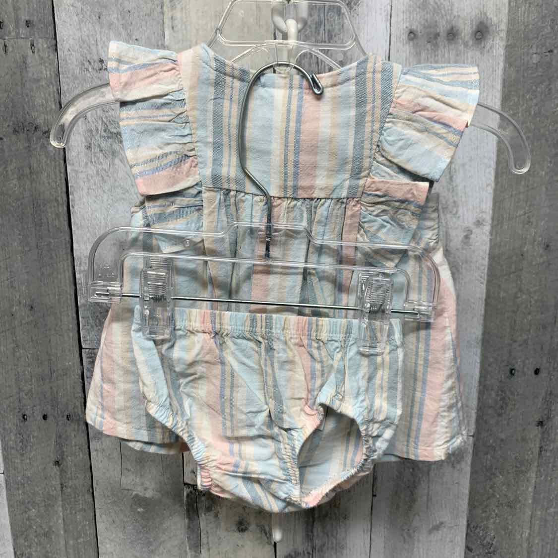 Size Newborn Blue/Pink Carter's Shirt/Shorts