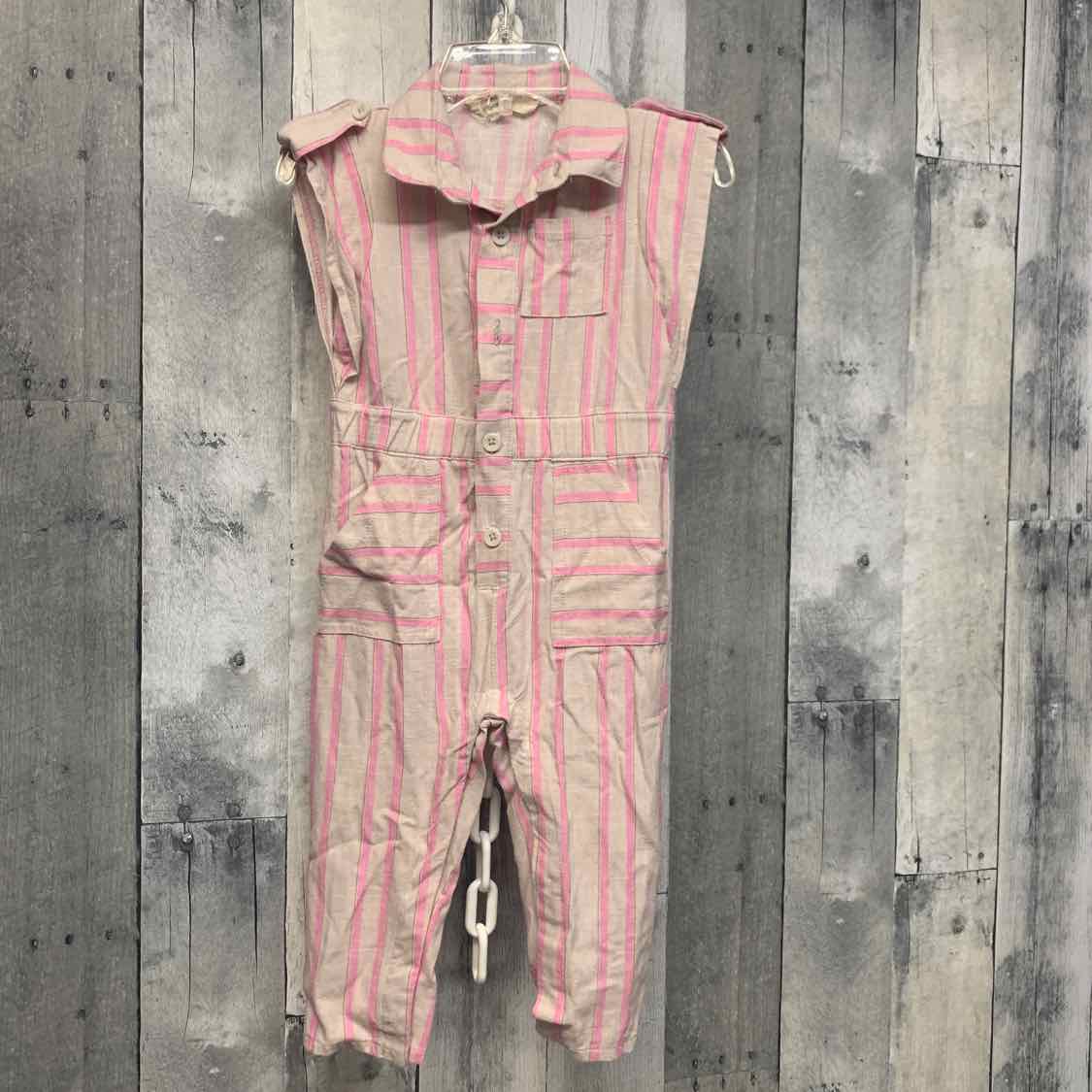Size 18 Months Pink Striped Jessica Simpson Romper