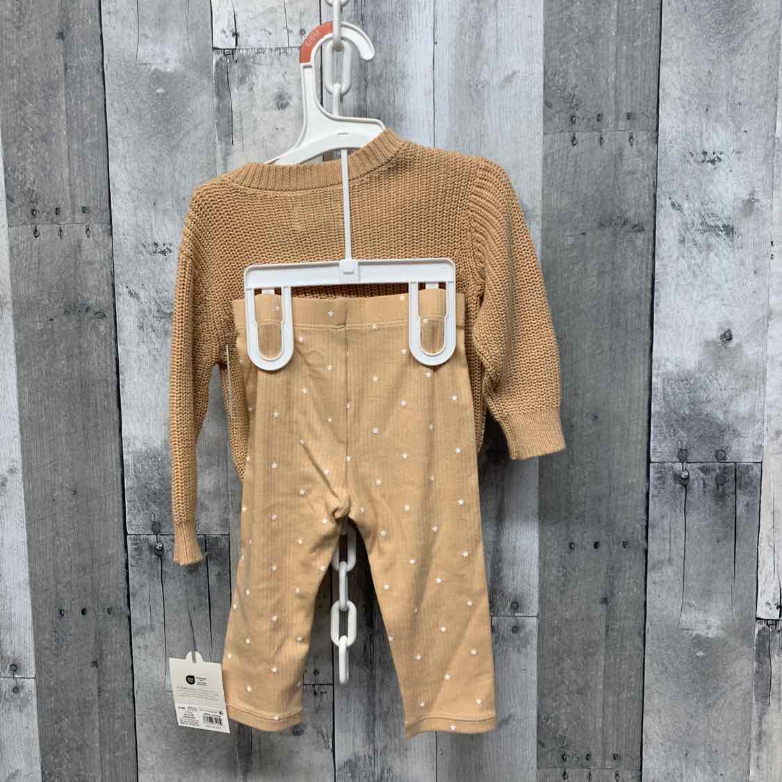 Size 6-9 Months Tan Cloud Island Shirt/Pants