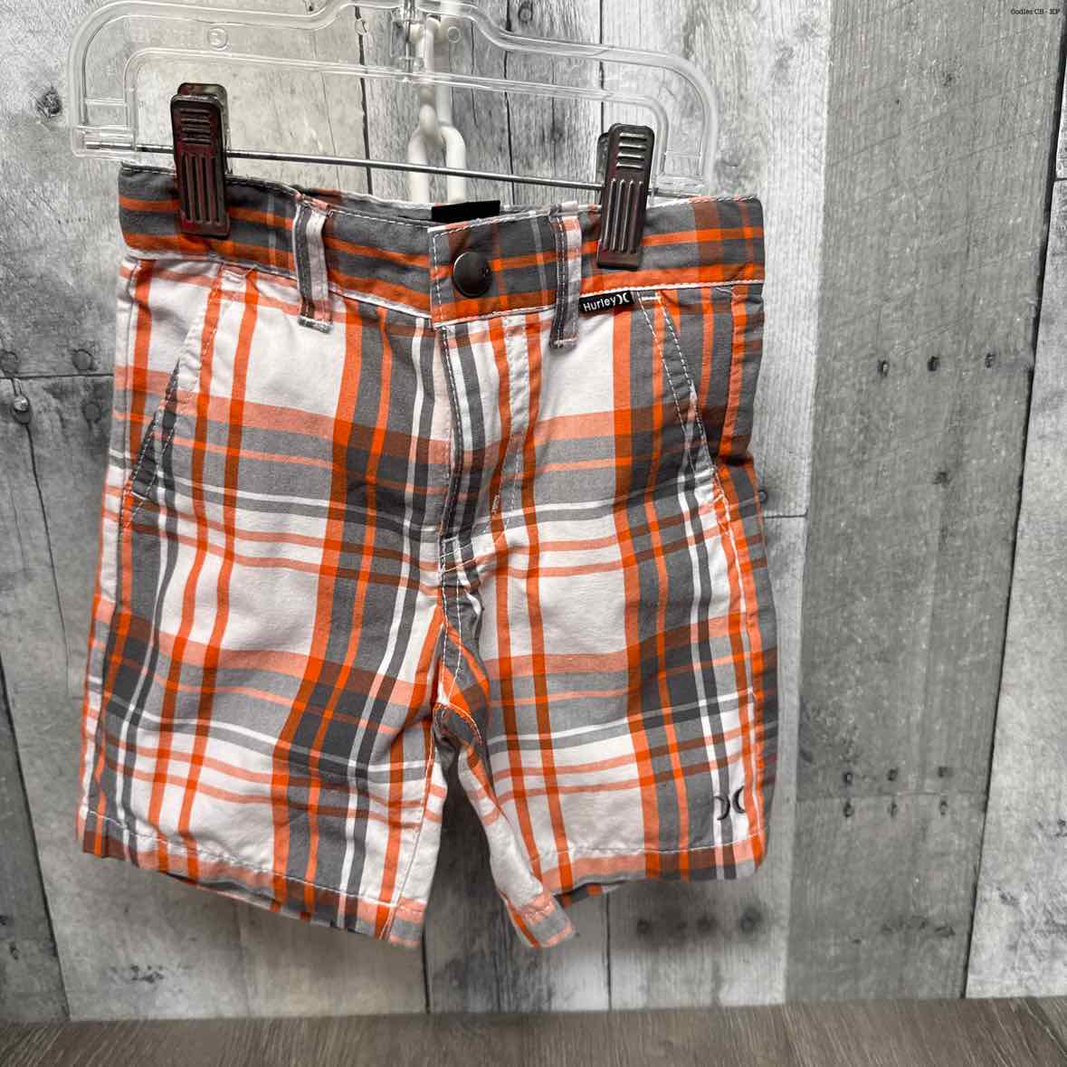 Size 2T Orange/Gray Hurley Shorts