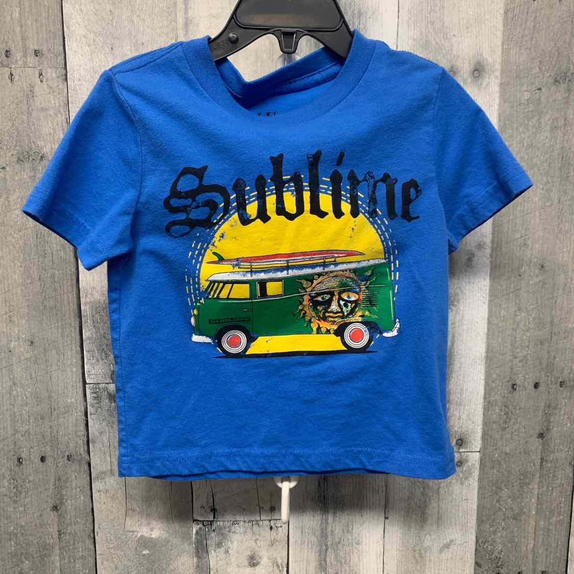 Size 2T Blue Graphic B Brand T Shirt