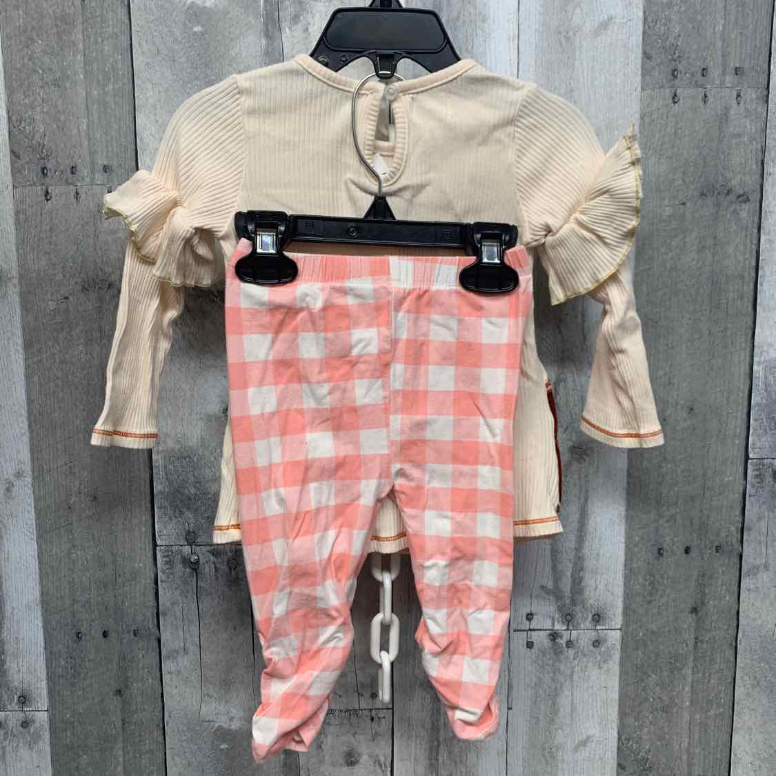 Size 12-18 Months Ivory/Pink Mud Pie Shirt/Leggings