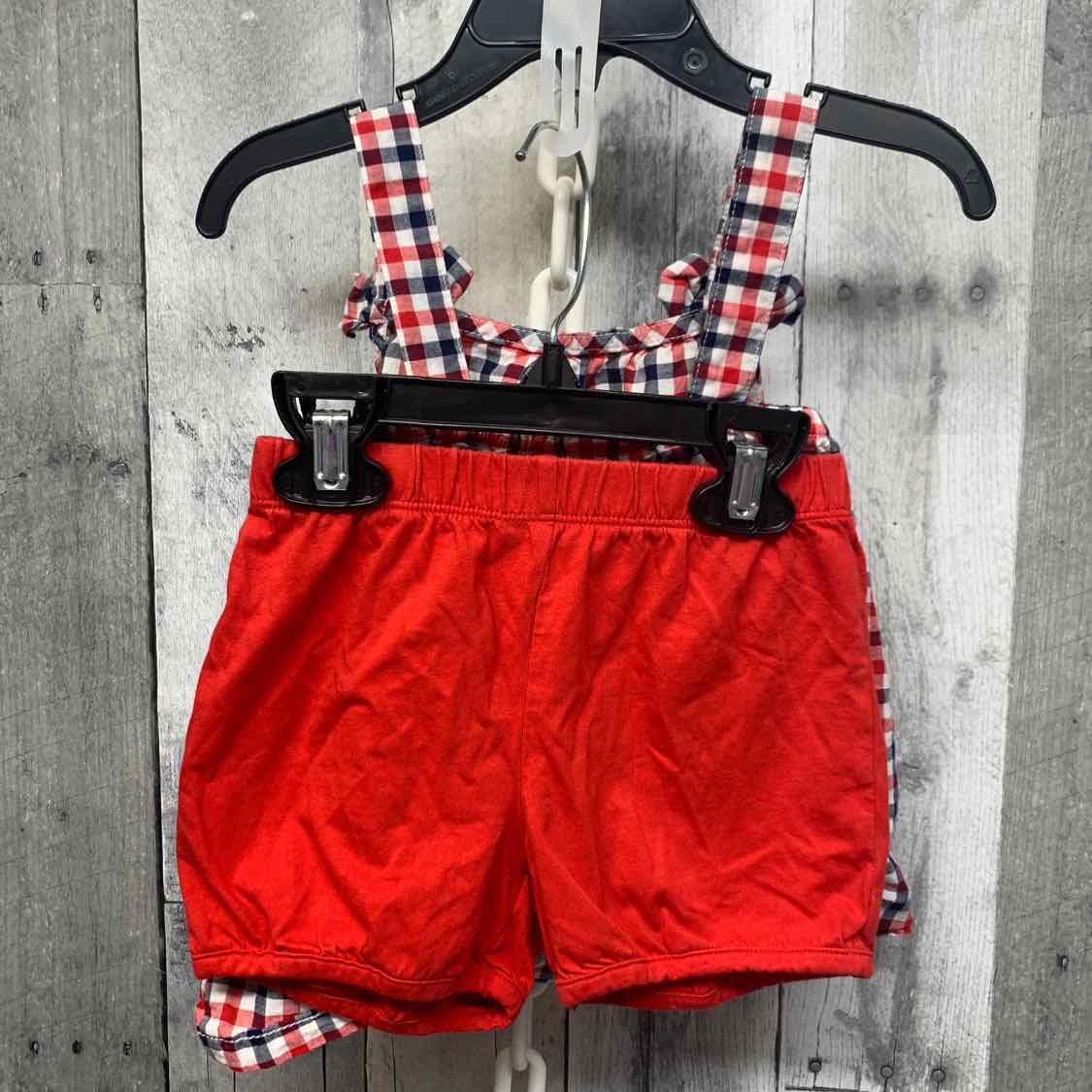 Size 3T Red/Blue Carter's Shirt/Shorts