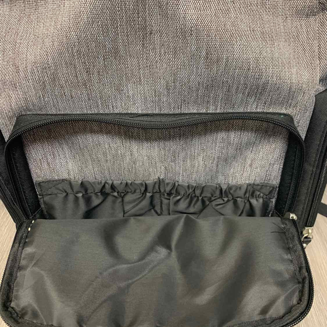 Eddie Bauer Black/Gray Diaper Bag