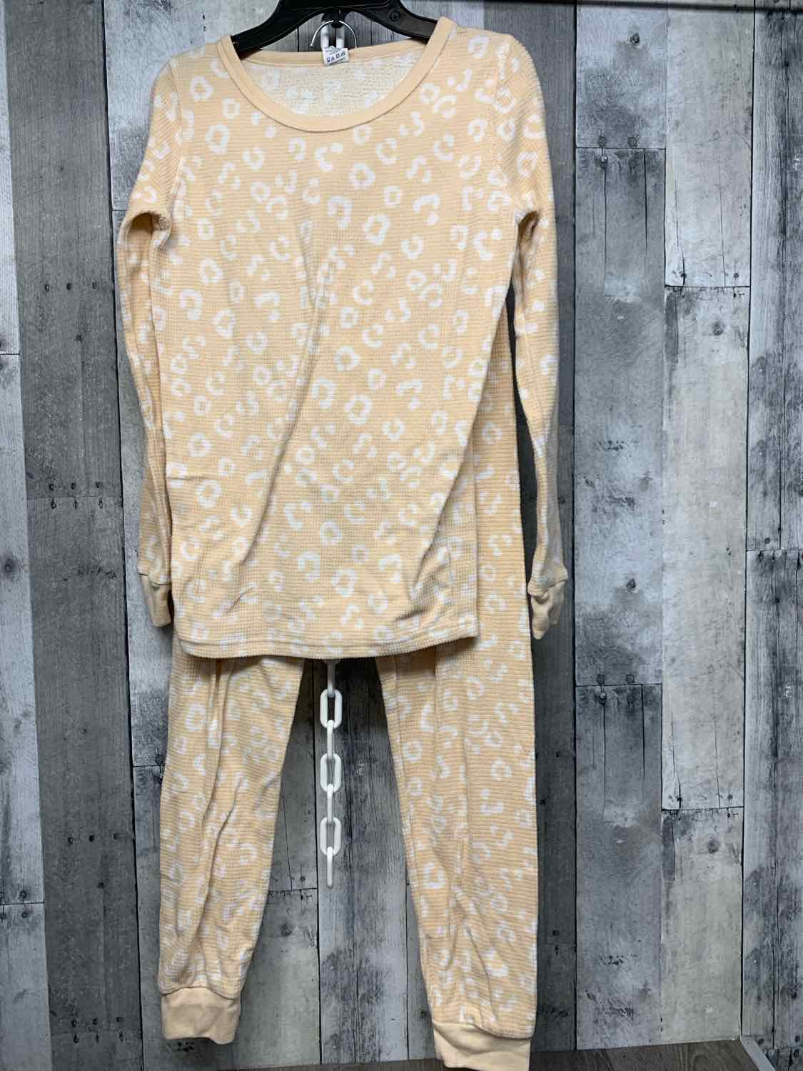 Size 14 Yellow/White B Brand 2pc PJs