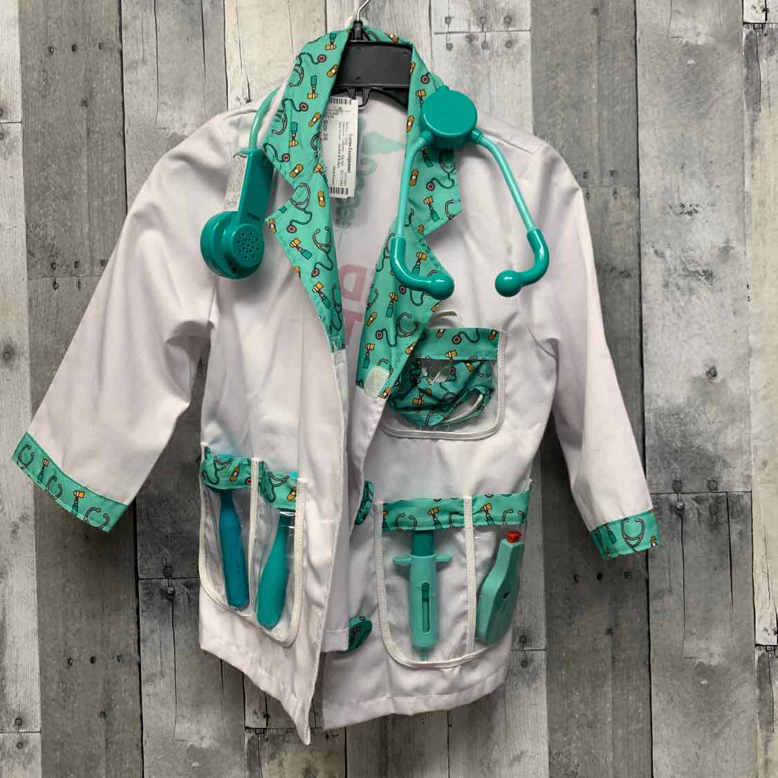 Melissa & Doug White/Green Size 3/6 Halloween Costume - Big Kid