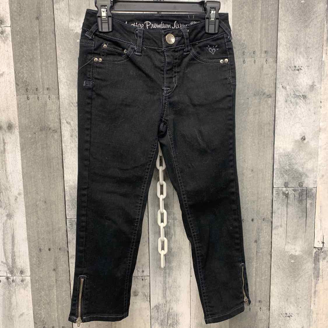Size 8 Black Denim Justice Jeans