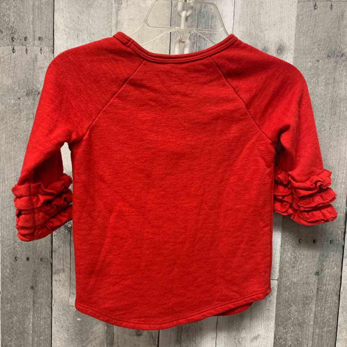 Size 4T Red/Silver Cat & Jack Long Sleeve Shirt