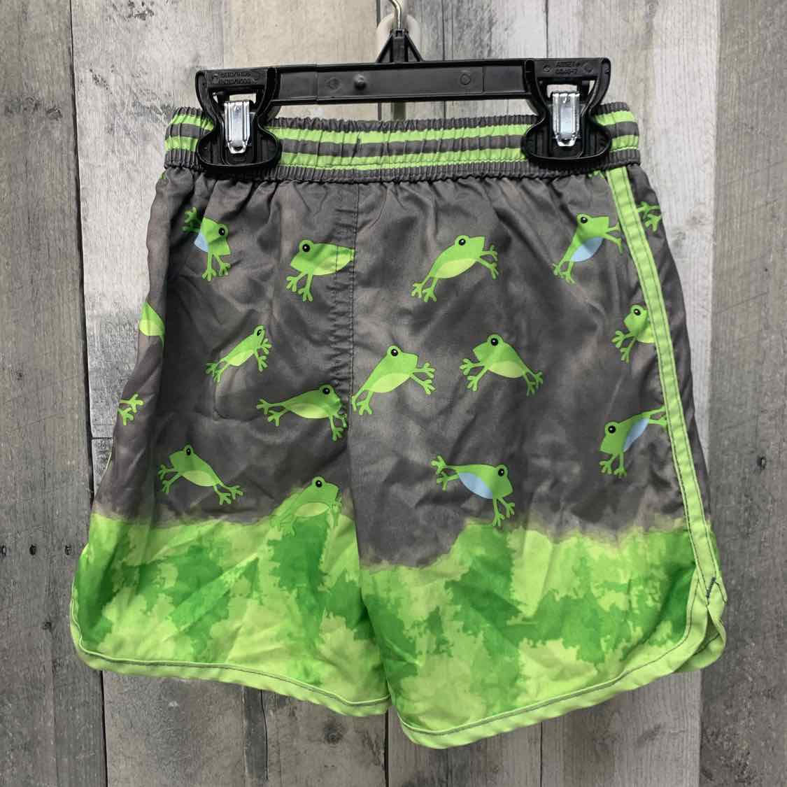 Size 2T Green/Gray Star Wars Swim Trunks