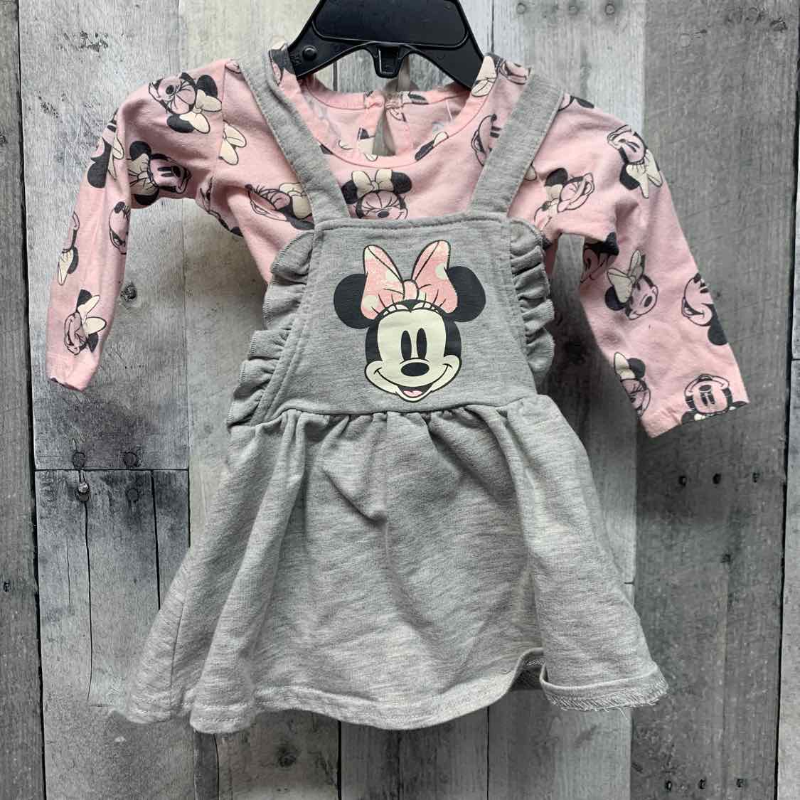 Size 6-9 Months Pink/Gray Disney Shirt/Jumper