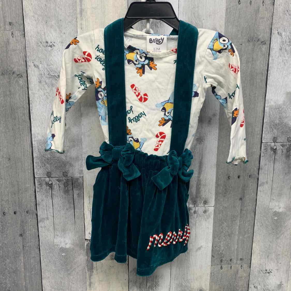 Size 12 Months White/Green Disney Shirt/Jumper
