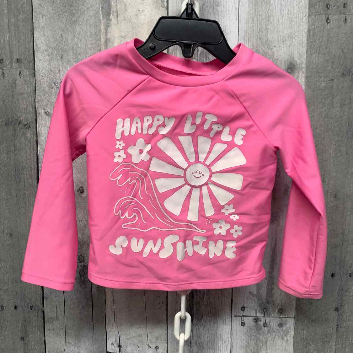 Size 2T Pink Cat & Jack Swim Top