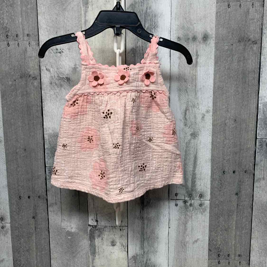 Size 24 Months Pink Floral Print B Brand Tank Top