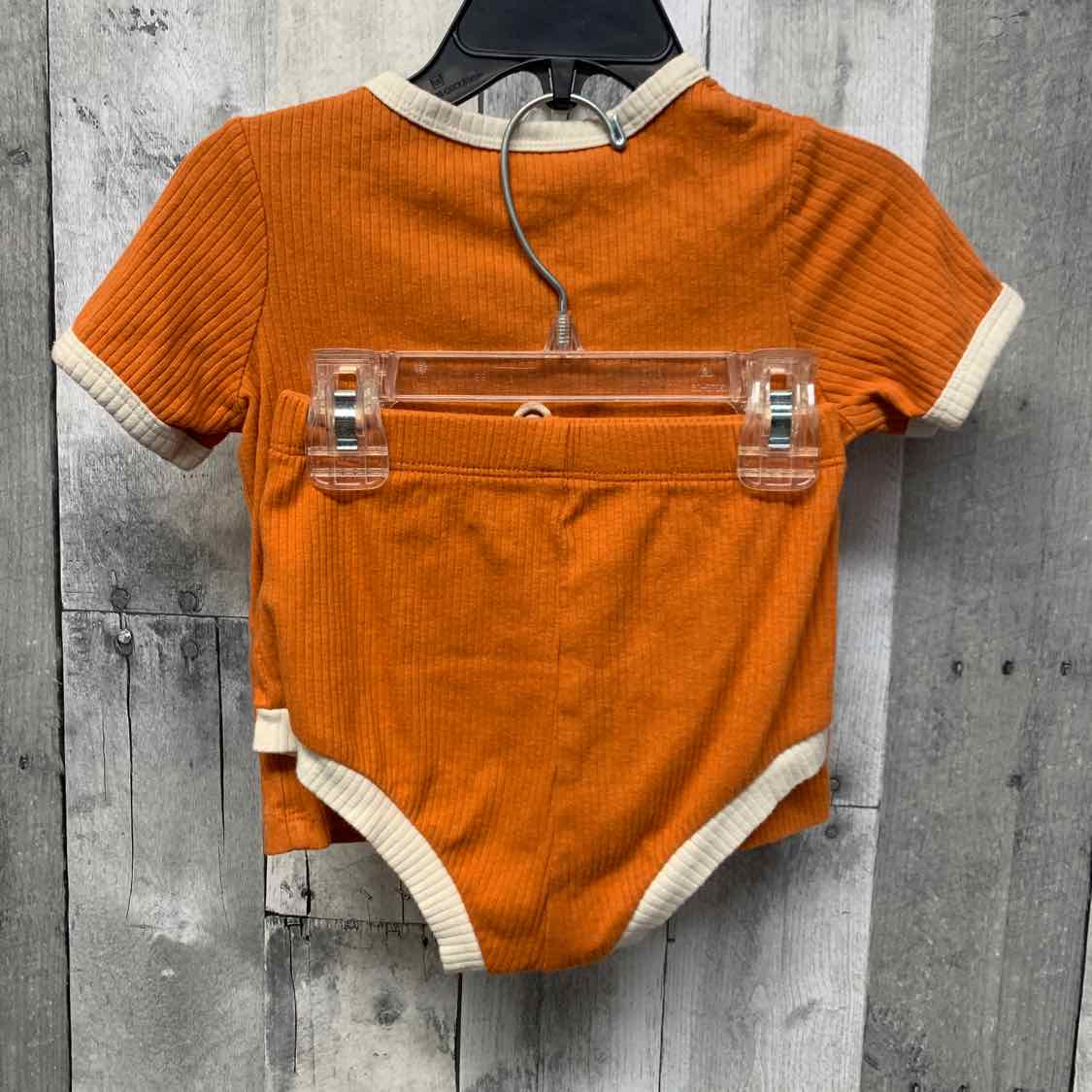 Size 18 Months Orange Cat & Jack Shirt/Shorts