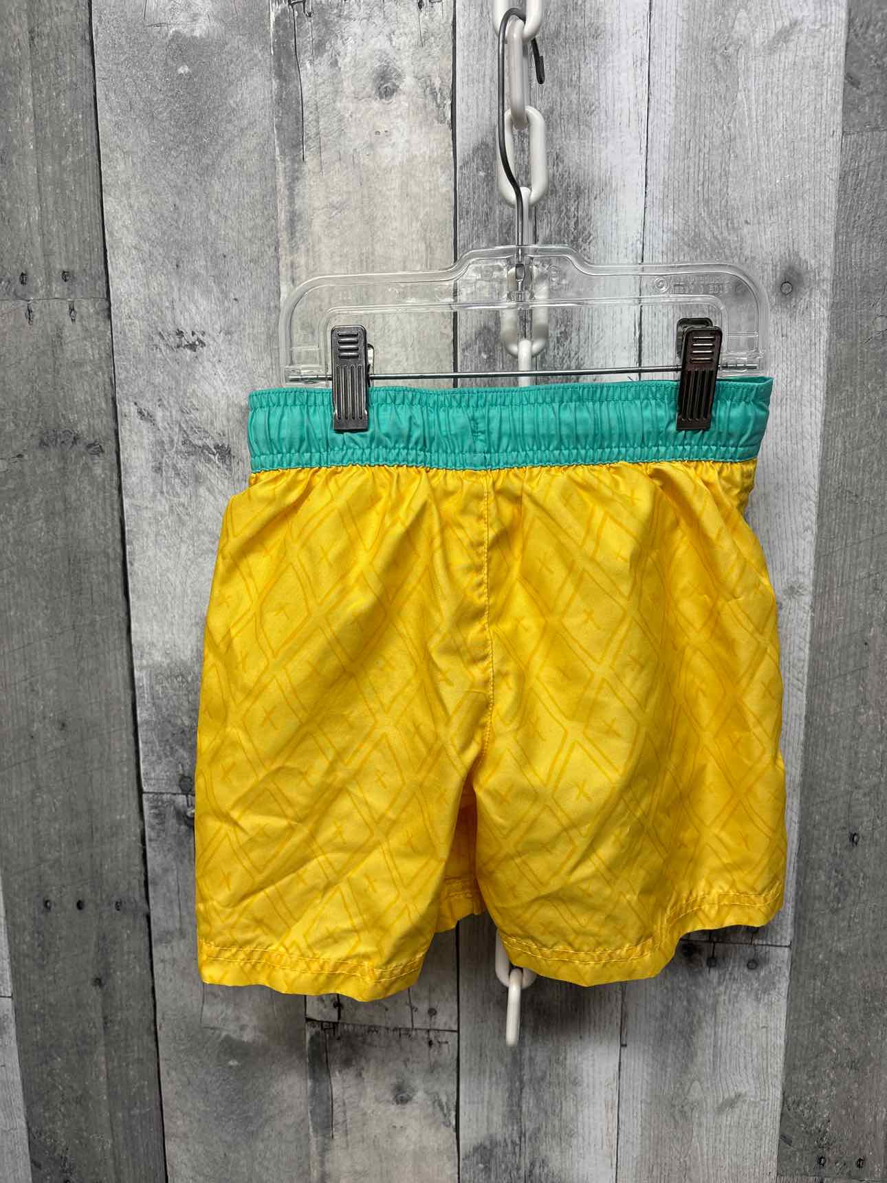 Size 4T Yellow/Green Cat & Jack Swim Trunks