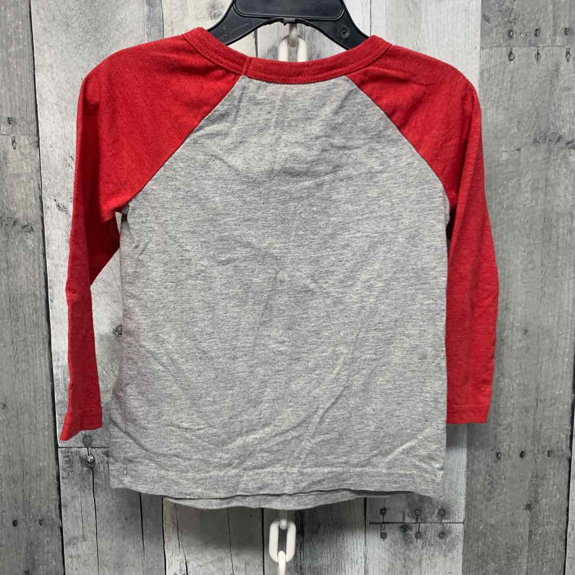 Size 24 Months Gray/Red Jumping Beans Long Sleeve Shirt
