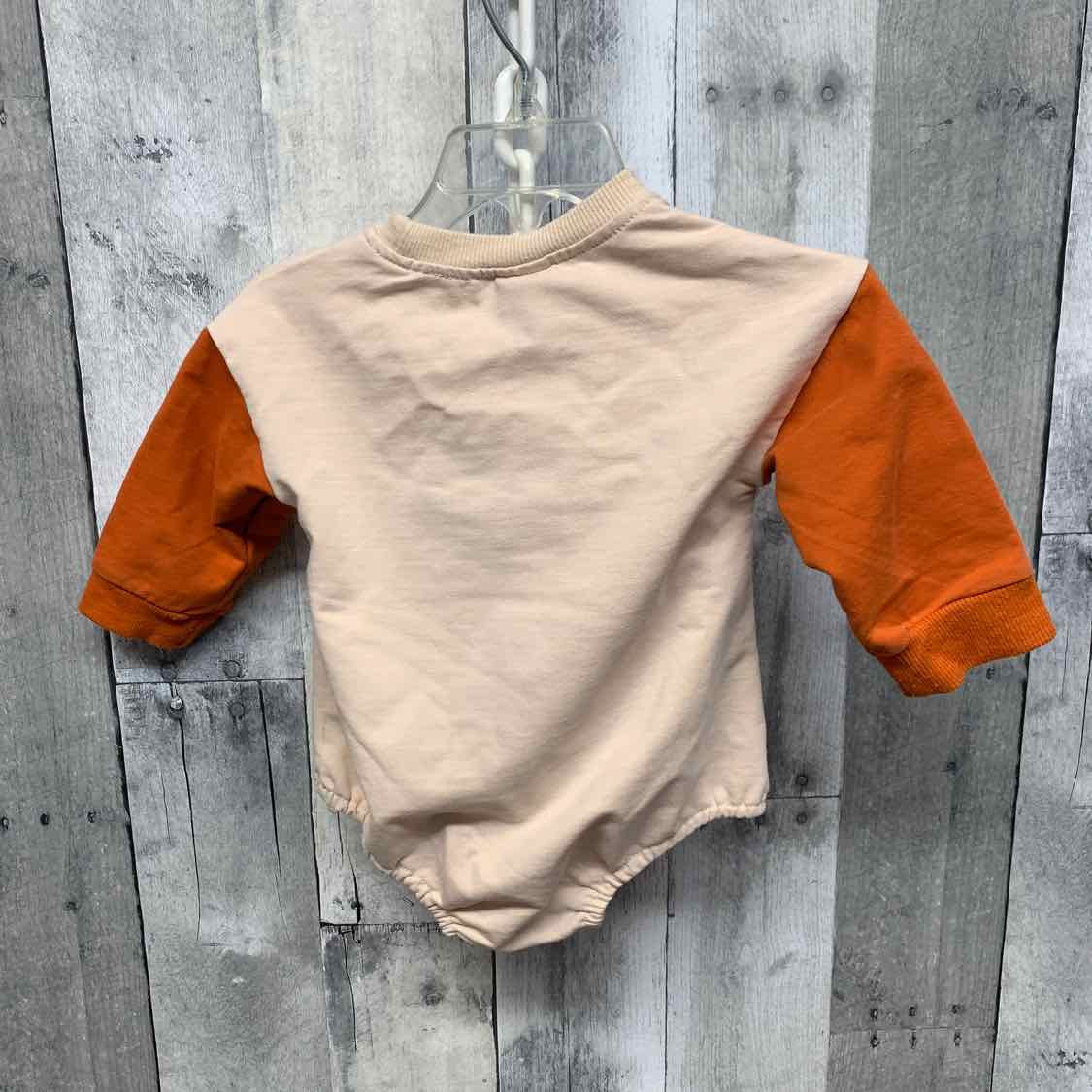 Size 3-6 Months Tan/Orange B Brand Romper