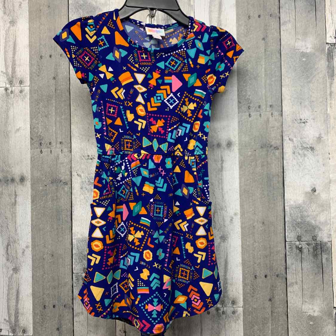 Size 6 Blue Print LulaRoe Dress