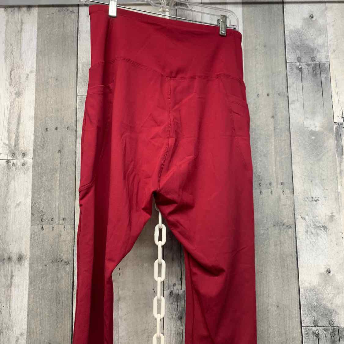 Size L Burgundy Mid Brand Active Pants