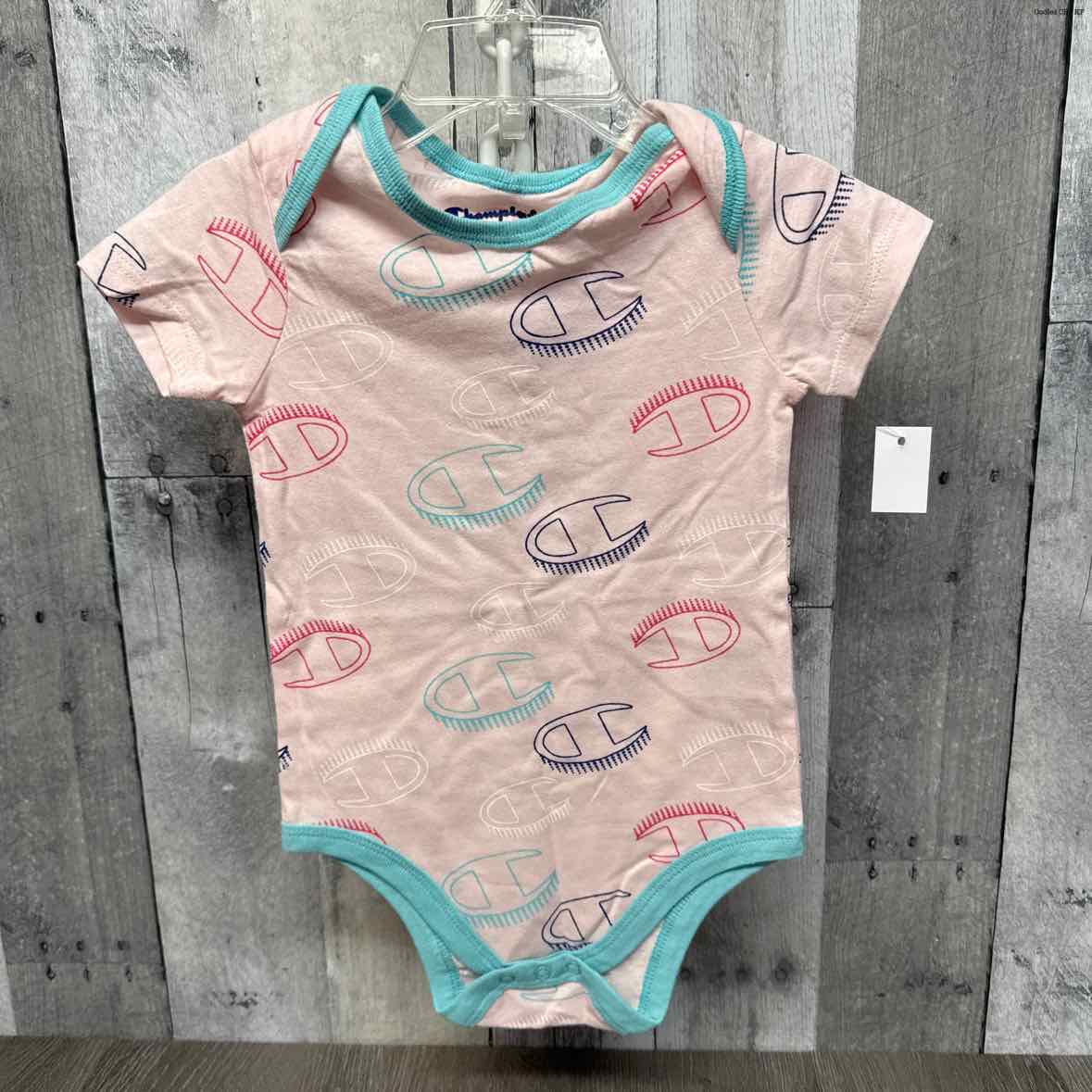 Size 18 Months Pink/Blue Champion Bodysuit