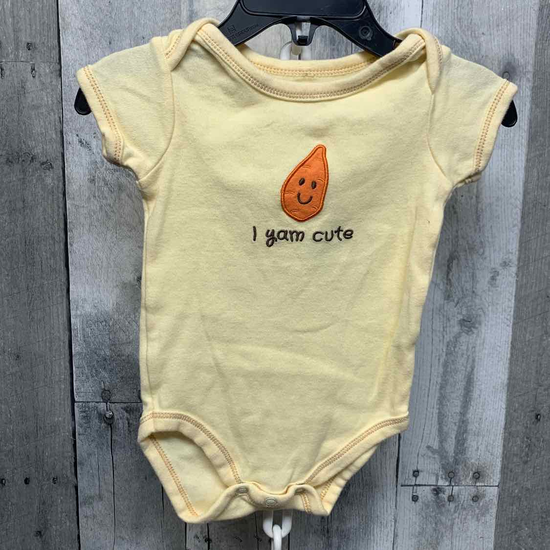 Size 0-3 Months Yellow/Orange B Brand Bodysuit