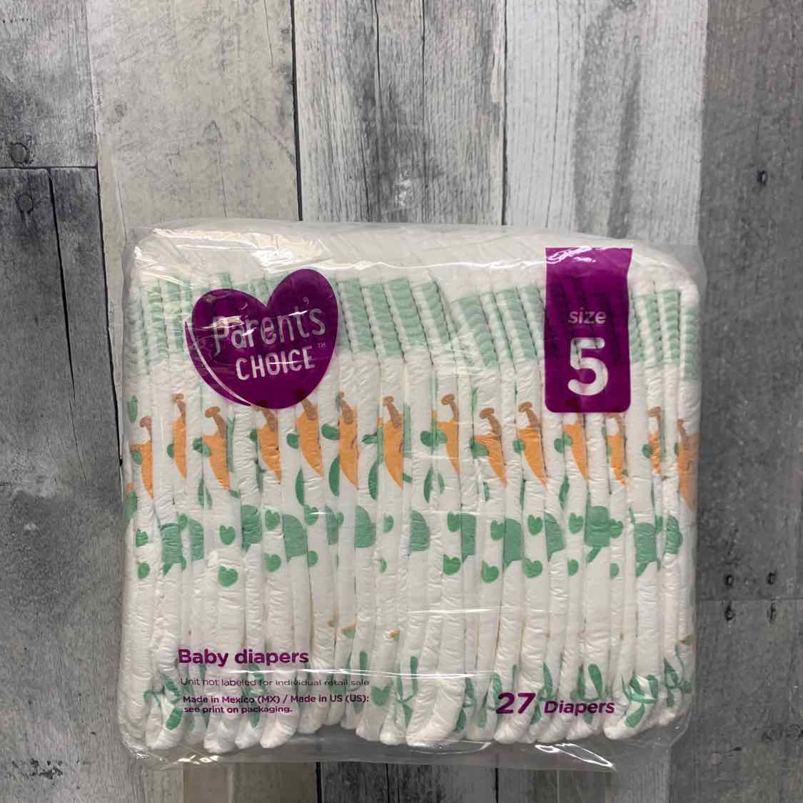 Diaper Size 5 Parents Choice Disposable Diapers - OodlesCB