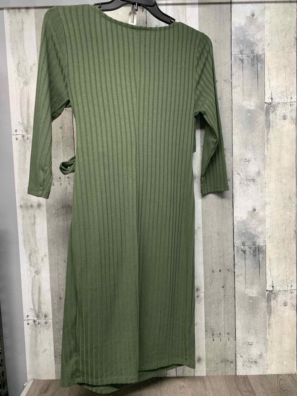 Size M Green Isabel Maternity Dress - Long Sleeve