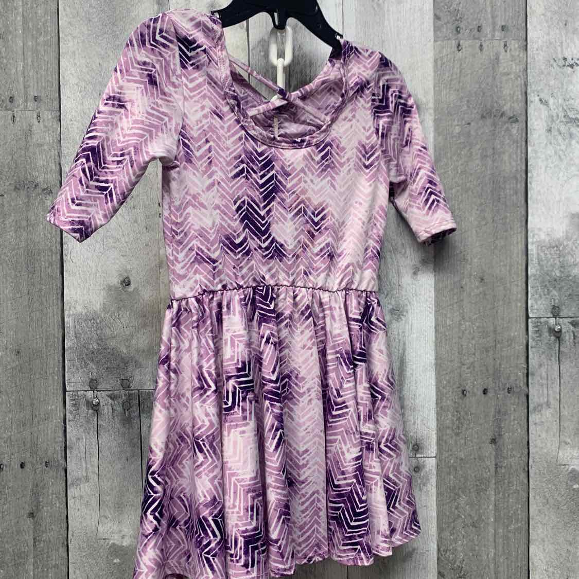 Size 2T Purple Print Dot Dot Smile Dress