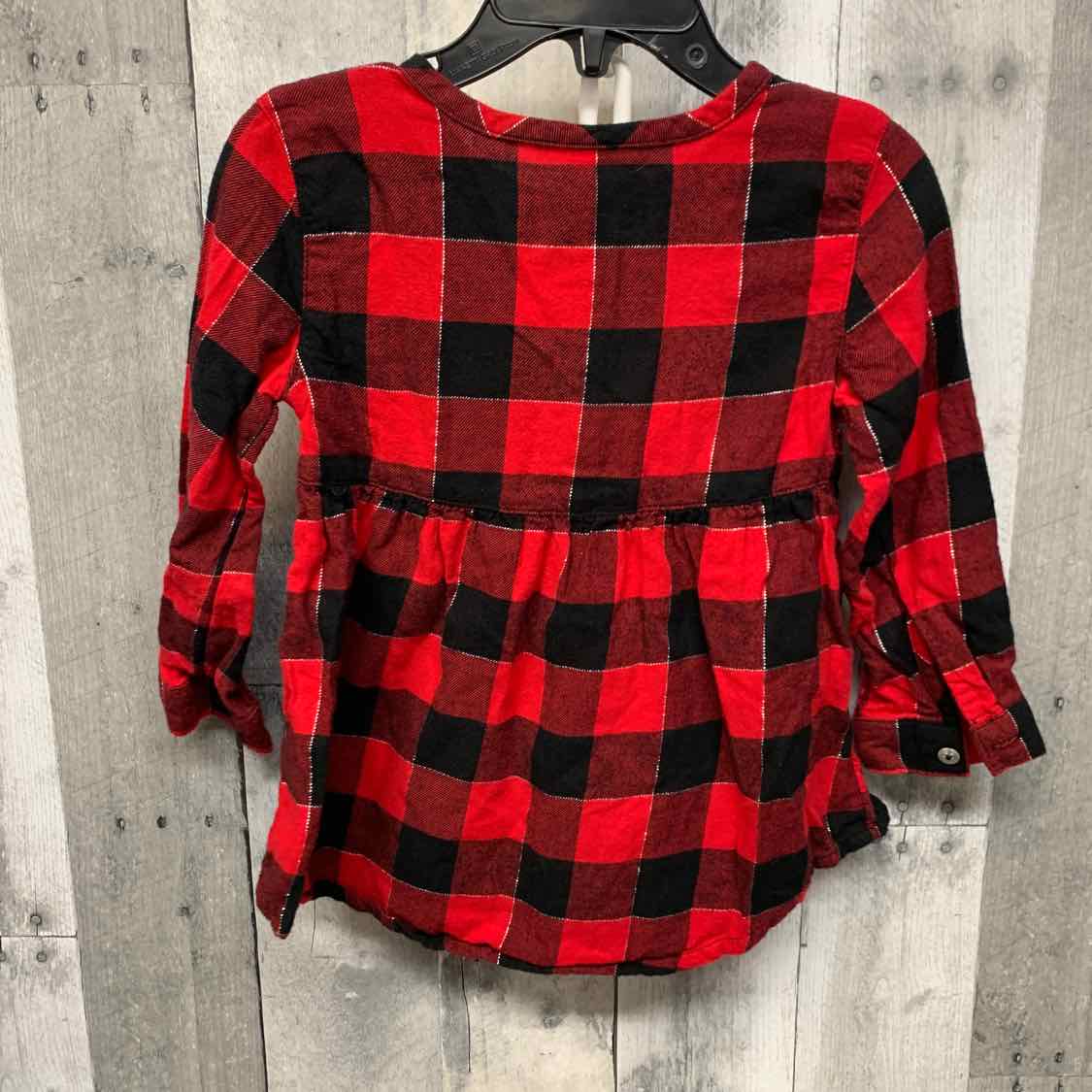 Size 3T Black/Red Jumping Beans Long Sleeve Shirt